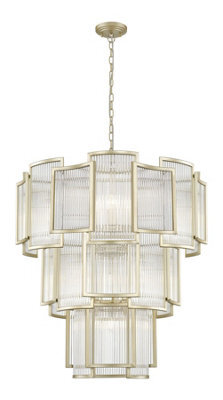 Luminosa Lighting Luminosa Antigua 13 Light Gold Crystal Pendant Ceiling Light