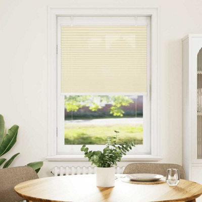 Berkfield Modern Pleated Blind Cream 70X100 Cm Fabric Width 69.4 Cm Polyester - image 1