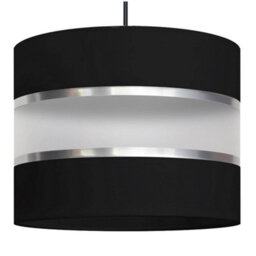 Luminosa Lighting Luminosa Helen Straight Bar Pendant Ceiling Light Black, Silver 45Cm - thumbnail 4