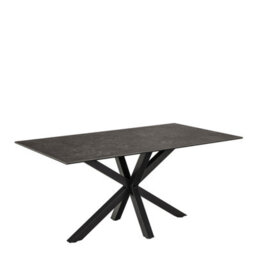 Furniture To Go Heaven Dining Table In Ceramic  Black Top 160X75.5Cm