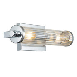 Luminosa Lighting Elstead Kichler Azores Bathroom Wall Lamp Polished Chrome, Ip44