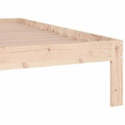 Walplus Solid Pine Wood Bed Frame With Headboard And Plywood Slatted Base 120 X 190 Cm - thumbnail 6