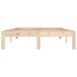Walplus Solid Pine Wood Bed Frame With Headboard And Plywood Slatted Base 120 X 190 Cm - thumbnail 4