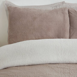 Smart Living Luxury Super Soft & Reversible Teddy Fleece Duvet Cover And Pillowcase - thumbnail 3
