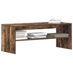 Berkfield Tv Cabinet Smoked Oak 100X40X40 Cm Engineered Wood - thumbnail 1