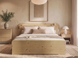 Noomi Evie Storage Bed With Headboard, Double, Oak - thumbnail 2