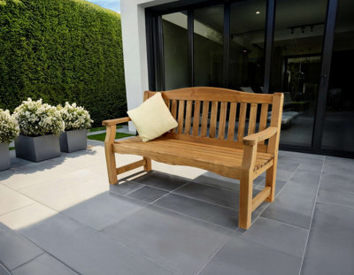 Package:  Lara Bench 3 Seater Bench And Green Seat Pad By Zest Outdoor Living - image 1