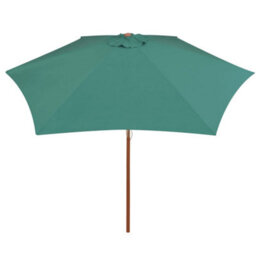 Berkfield Parasol 270X270 Cm Wooden Pole Green - thumbnail 3