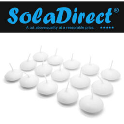 SolaDirect White Floating Candles, Pack Of 15, Unscented, Long Burning Time, Tealights Candles, Romantic Decoration Wedding Dinner Christmas - thumbnail 2