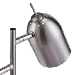 Teamson Home Modern Adjustable 2 Light Table Lamp With Chrome Shade - Brushed Nickel - 34 X 16 X 46.2 (Cm) - thumbnail 7