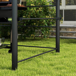 Outsunny Bbq Patio Canopy Gazebo With Interlaced Polycarbonate Roof 2 Shelves - thumbnail 9