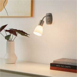 Loops 2 Pack Sleek Modern Satin Nickel And Chrome Led Wall Light For Indoor Spaces - thumbnail 3