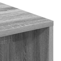 Berkfield Grey Writing Desk Grey Sonoma Particle Board Standard Desk Size - thumbnail 7