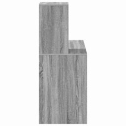Berkfield Grey Writing Desk Grey Sonoma Particle Board Standard Desk Size - thumbnail 5