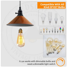 E27 Pendant Lights Height Adjustable With Switch Celing Hanging Light For Living Room Dining Room Bedroom Coffee Bar Kitchen - thumbnail 3