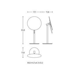 Cosmic Magnifying Mirror, Freestanding, X5, 17Cm Diameter, Chrome, Stainless Steel, Architect Collection - thumbnail 6