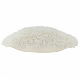 furn. Furn Rowan Faux Fur Cushion Cover, Ecru, 50 X 50Cm - thumbnail 3