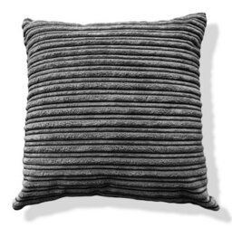 Beautiful Beanbags Set Of 4 Jumbo Cord Scatter Cushions Complete With Cushion Pads Furniture Cushions With Inserts 4 Plush Cord Cushions - Grey - thumbnail 3