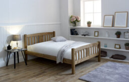 Save On Goods UK 5Ft King Size Antique Honey Pine,bed Frame Wood,wooden,solid Slatts - thumbnail 2