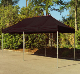 Crocodile Trading 3M X 6M Trader-Max 30 Commercial Instant Shelter Pop Up Gazebos Frame & Canopy - Black - thumbnail 4
