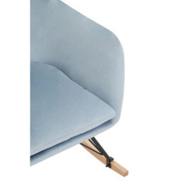 Orsina Easy To Clean Blue Velvet Rocking Chair,  Versatile Velvet Accent Chair, High-Back & Comfy Armchair - thumbnail 9