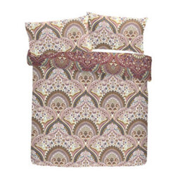Dreams & Drapes Palais Rich Jacobean Damask Multicoloured Print Duvet Cover Set - thumbnail 6