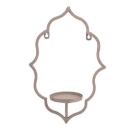 Dibor Moroccan Style Wall Mounted Candle Sconce Grey Pillar Candle Tea Light Votive Candle Holder Lantern Bedroom Hallway Decor - thumbnail 2