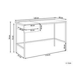 Wyld And Coco Novadesk White Minimalist Home Office Desk With Drawer, 120 X 60 Cm - thumbnail 5