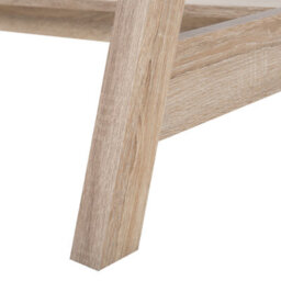 Beliani Light Brown Scandinavian Desk With Footrest 110 X 60 Cm, Two Shelves And Hidden Compartment - thumbnail 9