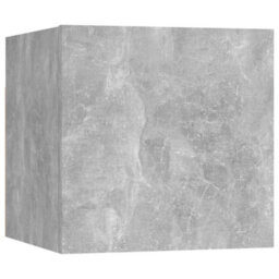 Berkfield 6 Piece Tv Cabinet Set Concrete Grey Engineered Wood - thumbnail 7