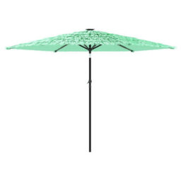 Walplus Garden Parasol With Steel Pole Green 288X288X225 Cm - thumbnail 5