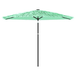 Walplus Garden Parasol With Steel Pole Green 288X288X225 Cm - thumbnail 3