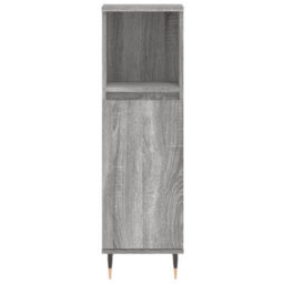 Berkfield 3 Piece Bathroom Furniture Set Grey Sonoma Engineered Wood - thumbnail 8