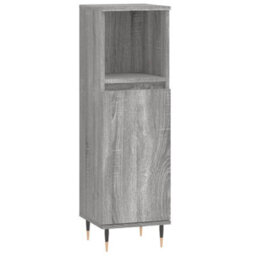 Berkfield 3 Piece Bathroom Furniture Set Grey Sonoma Engineered Wood - thumbnail 7