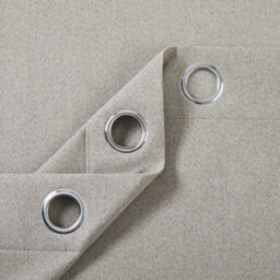 Ameha Linen 100%blackout Eyelet Curtain Mink Energy Efficient Thermal Insulated Window Curtain Pair 46X54' For Bedroom Curtain - thumbnail 7