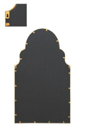 "Mirroroutlet Arcus - Gold Metal Framed Arched Wall Mirror 41"" X 24"" (104Cm X 61Cm)" - thumbnail 5