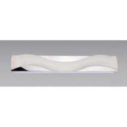 Luminosa Lighting Luminosa Ola Wall Lamp 7W Led Large Wave 3000K Ip44, 630Lm, Polished Chrome/frosted Acrylic - thumbnail 2