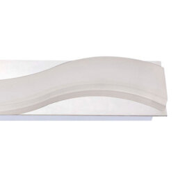 Luminosa Lighting Luminosa Ola Wall Lamp 7W Led Large Wave 3000K Ip44, 630Lm, Polished Chrome/frosted Acrylic - thumbnail 5