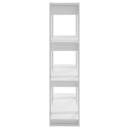 Berkfield Book Cabinet/room Divider White 100X30X123.5 Cm - thumbnail 4
