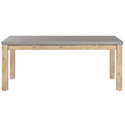 Beliani Garden Dining Set With Benches 6 Seater Ostuni Concrete Grey - thumbnail 5