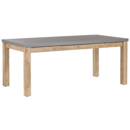 Beliani Garden Dining Set With Benches 6 Seater Ostuni Concrete Grey - thumbnail 6