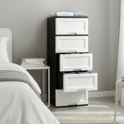 Abbaware Large 5 Drawer Chest Of Drawers, Anti-Drop Drawer Design For Home Storage - thumbnail 3