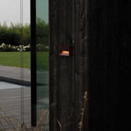 Ideal Lux Dedra Integrated Led Outdoor Rectangle Flush Wall Lamp Coffee 160Lm 3000K Ip65 - thumbnail 2