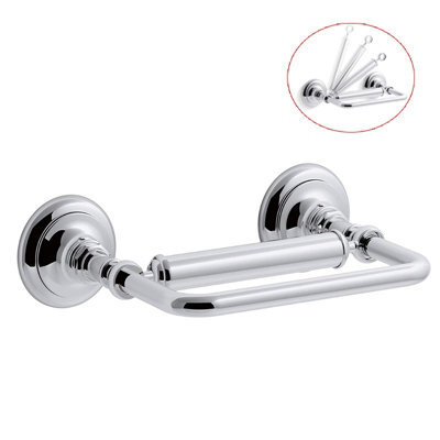 Mira Kohler Artifacts Pivoting Toilet Roll Paper Tissue Holder Chrome Bathroom