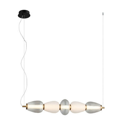Luminosa Lighting Luminosa Gastel Bar Pendant Ceiling Light Black, White 3000K Warm White - image 1