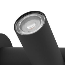 Eglo Fossignano Outdoor Led Wall Light, Warm White 3000K, Ip44 Weatherproof, Black Structured Aluminium - thumbnail 3