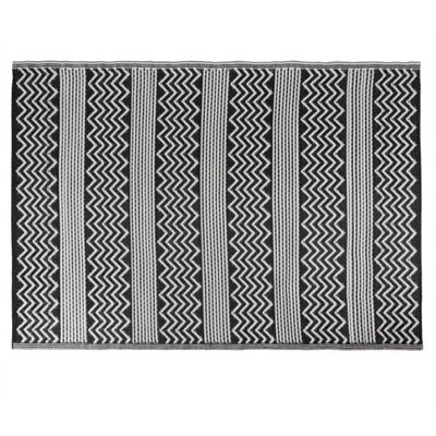 Jvl Lightweight Reversible Plastic Woven Outdoor Rug, 120X170Cm, Zigzag - image 1