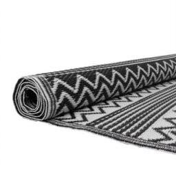 Jvl Lightweight Reversible Plastic Woven Outdoor Rug, 120X170Cm, Zigzag - thumbnail 7