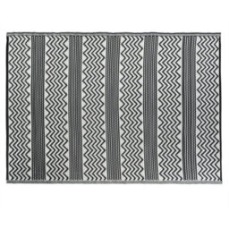 Jvl Lightweight Reversible Plastic Woven Outdoor Rug, 120X170Cm, Zigzag - thumbnail 2