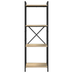 Berkfield Bookcase Sonoma Oak 40 X 30 X 118 Cm Engineered Wood - thumbnail 5
